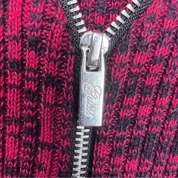 Y2K Guess Red Zip up Sweater Size XS - Picture 7 of 11